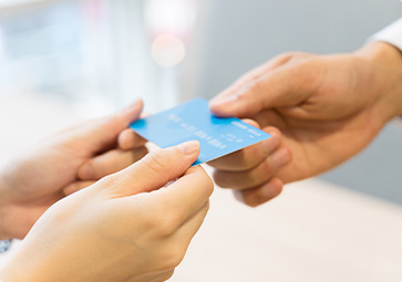 Payment with credit card